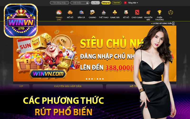 Các phương thức rút phổ biến