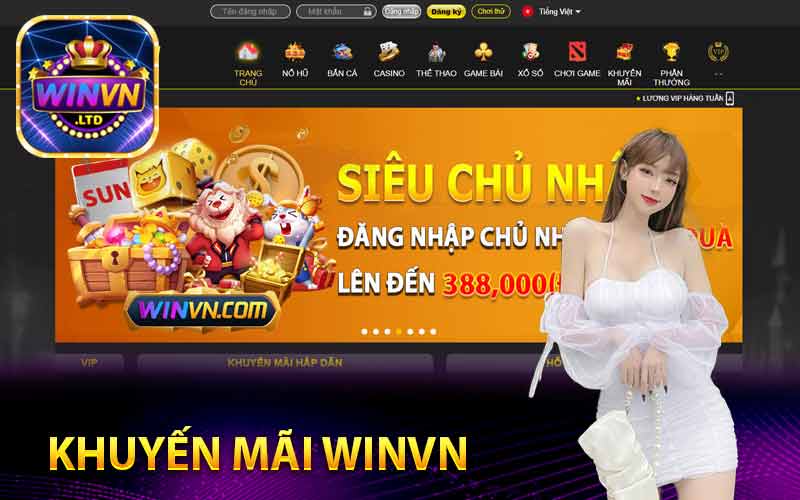 Khuyến mãi Winvn cực hấp dẫn