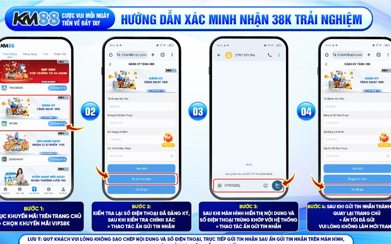 Những quy định khi tham gia Khuyến mãi đăng ký nhận 38k